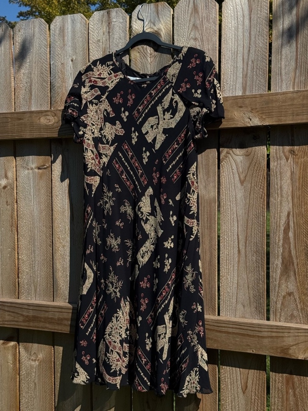 Vintage Liz Claiborne Petite Elite Midi Dress Womens Size 16P Flora Elegant 90’s